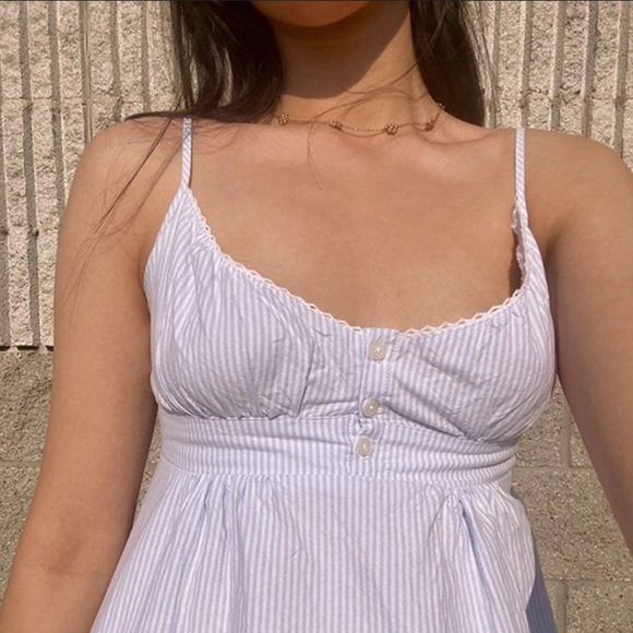 john galt blue and white striped arianna dress with tags - Picture 1 of 3